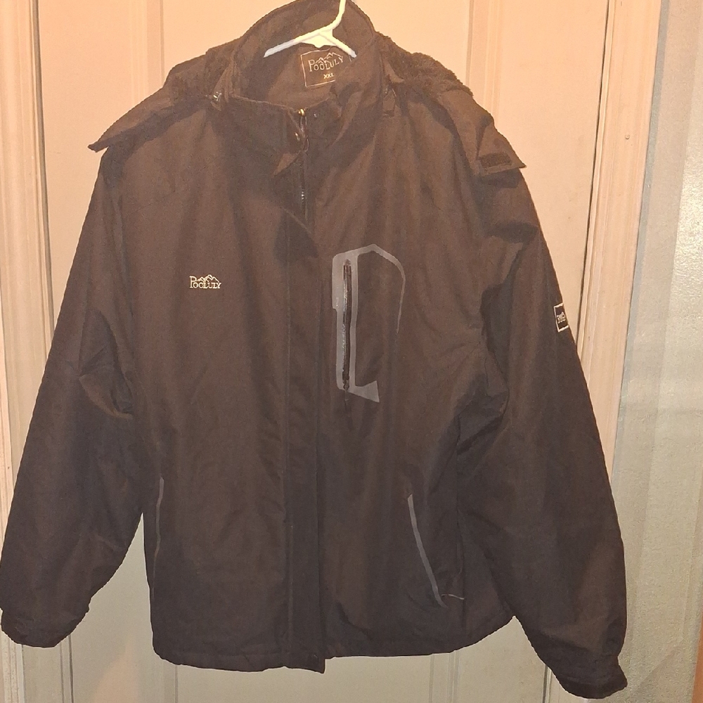Black Performance Jacket with Full-Length Zipper